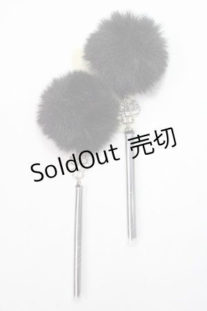 画像: axes femme POETIQUE / チャイナヘアークリップセット  黒 Y-25-06-03-002-AX-AC-SZ-ZY