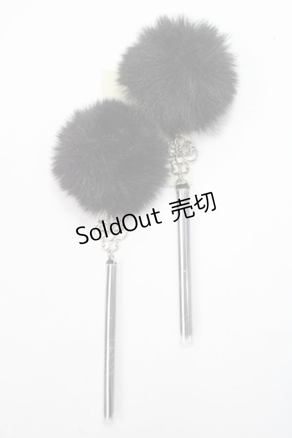 画像1: axes femme POETIQUE / チャイナヘアークリップセット  黒 Y-25-06-03-002-AX-AC-SZ-ZY (1)
