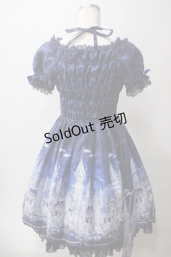 画像2: Angelic Pretty / Castle Mirageワンピース  紺 Y-25-06-03-113-AP-OP-SZ-ZY (2)
