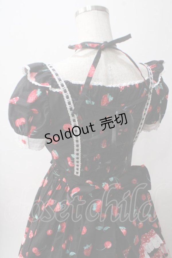 画像5: Angelic Pretty / Strawberry Parlourワンピース  黒 Y-25-06-03-115-AP-OP-AS-ZT070 (5)
