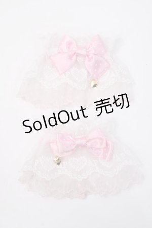 画像: Angelic Pretty / ドットリボン配色お袖とめ  ピンク×白 Y-25-06-03-003-AP-ZA-SZ-ZY