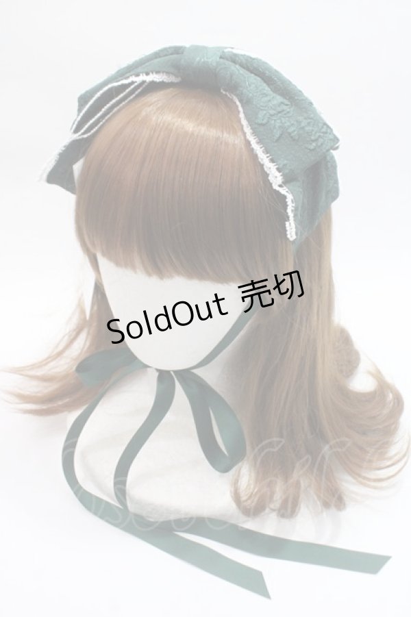 画像1: axes femme kawaii / レディローズヘッドドレス  グリーン Y-25-06-03-021-AX-AC-SZ-ZY (1)