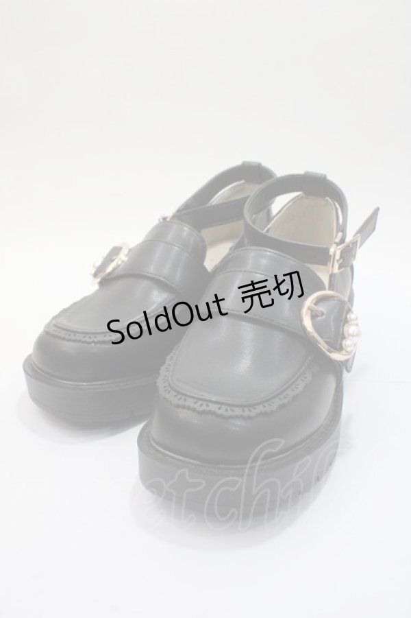 画像1: axes femme POETIQUE / 厚底ローファー M 黒 Y-25-06-03-024-AX-SH-SZ-ZY (1)