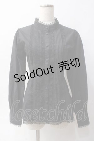 画像: ATELIER PIERROT / Calmato Blouse  黒 Y-25-06-03-025-EL-BL-SZ-ZY