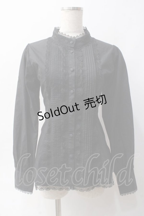 画像1: ATELIER PIERROT / Calmato Blouse  黒 Y-25-06-03-025-EL-BL-SZ-ZY (1)