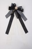 画像1: Physical Drop / リボンブローチ  黒 Y-25-06-03-004-LO-ZA-SZ-ZT150-F002 (1)