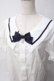 画像3: ALICE and the PIRATES / La brise chantanteセーラーカラーブラウス  ホワイト×ネイビー Y-25-06-06-044-PA-BL-SZ-ZY (3)