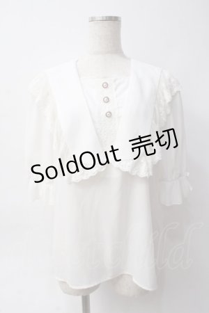画像: axes femme kawaii / マリアンヌブラウス M 白 Y-25-06-06-055-AX-BL-SZ-ZY