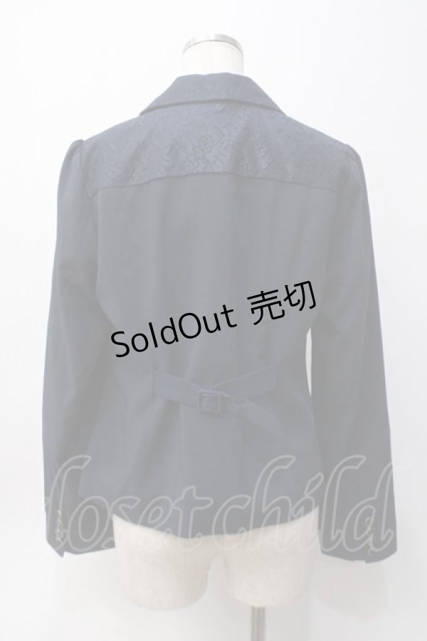 画像2: axes femme / バイカラーショートジャケット M 紺 Y-25-06-06-067-AX-JA-SZ-ZT086 (2)