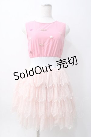 画像: Swankiss / デコレースワンピース F ピンク Y-25-06-06-086-CA-OP-SZ-ZY