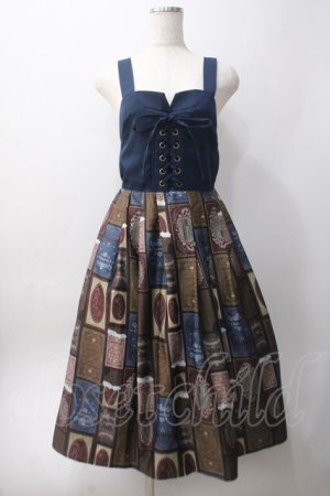 画像: axes femme POETIQUE / ショコラトリーキャミワンピース M 紺 Y-25-06-06-108-AX-OP-SZ-ZY