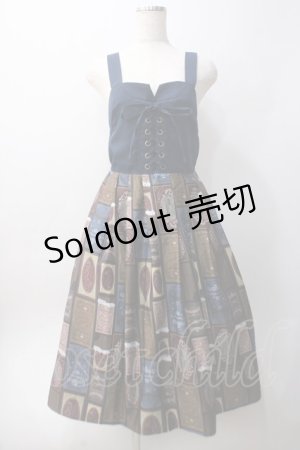 画像: axes femme POETIQUE / ショコラトリーキャミワンピース M 紺 Y-25-06-06-108-AX-OP-SZ-ZY