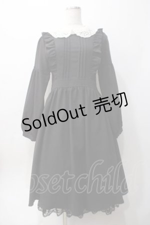 画像: axes femme POETIQUE / エプロン風ワンピース M 黒 Y-25-06-06-114-AX-OP-SZ-ZY