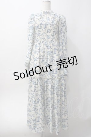 画像: axes femme POETIQUE / トワルドジュイ風柄ワンピース M 生成り Y-25-06-06-116-AX-OP-SZ-ZY