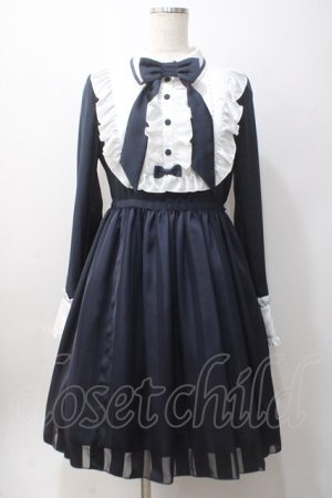 画像: Angelic Pretty / Vintage Doll長袖ワンピース  ネイビー Y-25-06-06-125-AP-OP-SZ-ZY