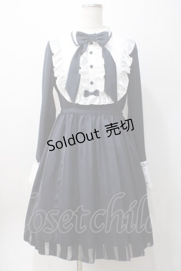 画像1: Angelic Pretty / Vintage Doll長袖ワンピース  ネイビー Y-25-06-06-125-AP-OP-SZ-ZY (1)