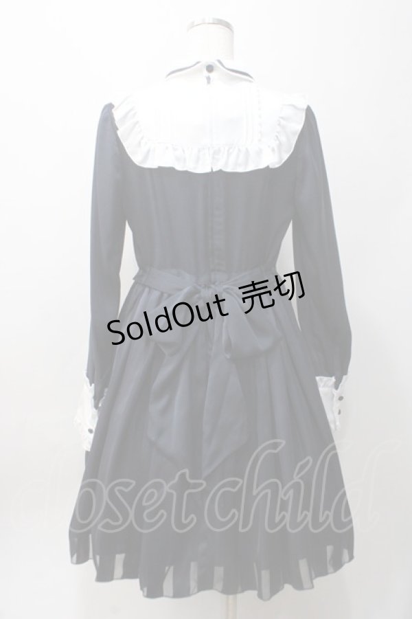 画像2: Angelic Pretty / Vintage Doll長袖ワンピース  ネイビー Y-25-06-06-125-AP-OP-SZ-ZY (2)