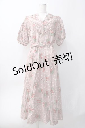 画像: PINK HOUSE / いちご柄セーラーワンピース F ピンク Y-25-06-06-132-LO-OP-SZ-ZY