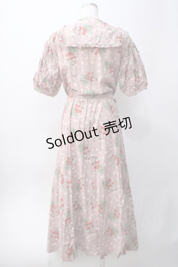 画像2: PINK HOUSE / いちご柄セーラーワンピース F ピンク Y-25-06-06-132-LO-OP-SZ-ZY (2)