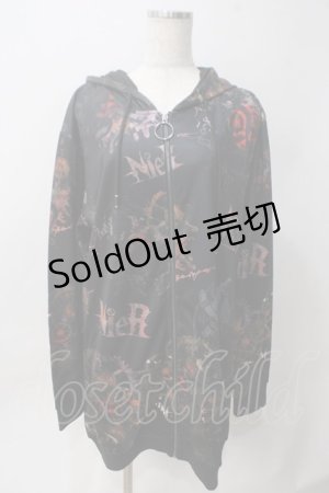 画像: NieR Clothing / LONG LENGTH ZIP OUTER【Nier GEAR】 F 黒 Y-25-06-06-145-PU-TO-SZ-ZY