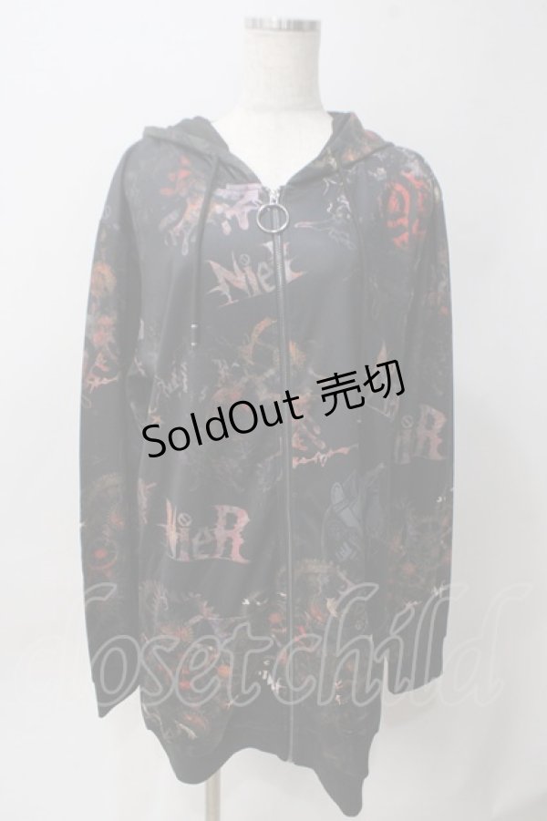 画像1: NieR Clothing / LONG LENGTH ZIP OUTER【Nier GEAR】 F 黒 Y-25-06-06-145-PU-TO-SZ-ZY (1)