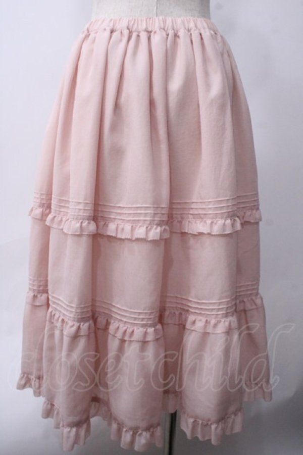 画像2: Melody BasKet / Bon Voyageスカート  ピンク Y-25-06-06-155-LO-SK-SZ-ZY (2)