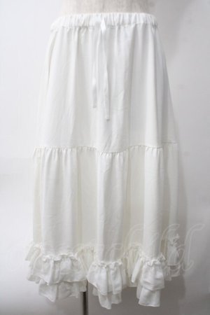 画像: axes femme kawaii / ミディフリルペチスカート M 白 Y-25-06-06-172-AX-SK-SZ-ZY