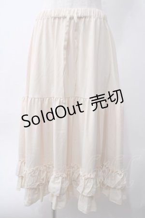 画像: axes femme kawaii / ミディフリルペチスカート M 生成り Y-25-06-06-173-AX-SK-SZ-ZY