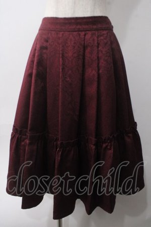 画像: axes femme kawaii / クラシカルスカート M ワイン Y-25-06-06-182-AX-SK-SZ-ZY
