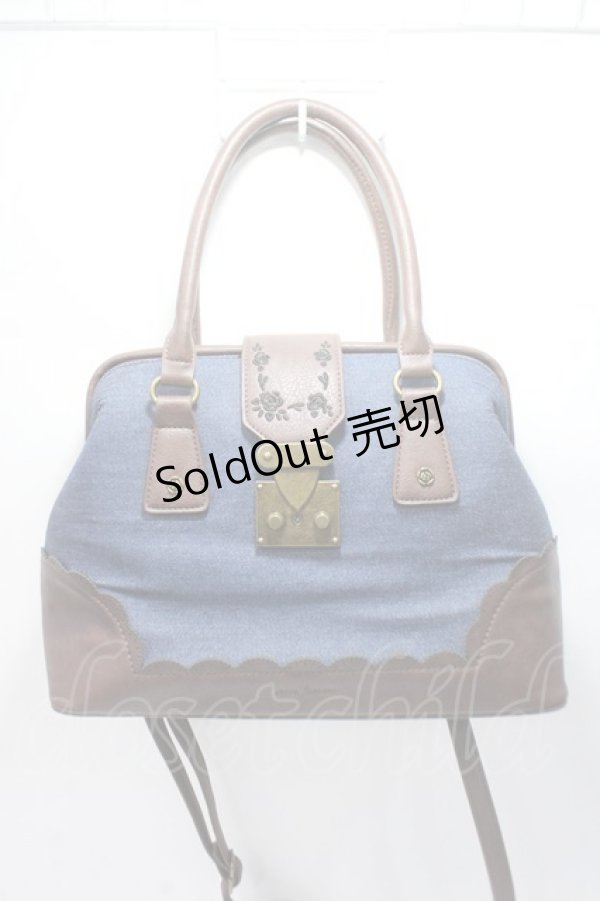画像1: axes femme / スカラドクターズバッグ  インディゴ Y-25-06-06-034-AX-BG-SZ-ZT-K023 (1)