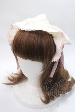 画像: axes femme kawaii / ドットチュールフリルカチューシャ  ピンク Y-25-06-06-037-AX-AC-SZ-ZY
