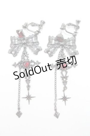 画像: axes femme POETIQUE / ダークロマンスイヤリング  ガンメタ Y-25-06-09-001-AX-AC-SZ-ZY