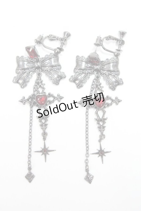 画像1: axes femme POETIQUE / ダークロマンスイヤリング  ガンメタ Y-25-06-09-001-AX-AC-SZ-ZY (1)
