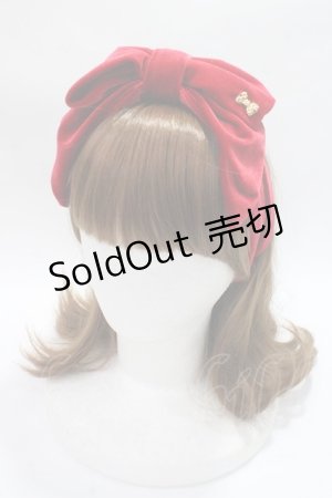 画像: Angelic Pretty / Lady Ribbonヘアバンド  赤 Y-25-06-09-035-AP-AC-SZ-ZY