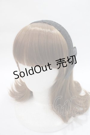 画像: ｍ petit by misako / カチューシャ  中黒 Y-25-06-09-037-LO-AC-SZ-ZT208-F001