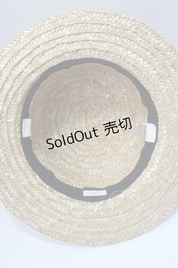 画像5: Angelic Pretty / リボンパールストローHat  白 Y-25-06-09-039-AP-AC-SZ-ZTK011 (5)