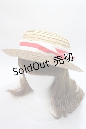 画像: Angelic Pretty / トリコロールリボンストローHat   Y-25-06-09-042-AP-AC-SZ-ZT-K011