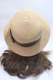 画像3: m petit by misako / TT*AMチュールリボンカンカン帽　 57.5cm 中茶 Y-25-06-09-043-LO-AC-SZ-ZT-K011 (3)
