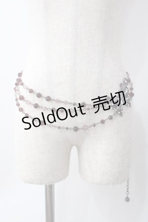 画像: Ozz On / バタフライチェーンベルト  シルバー Y-25-06-09-008-OO-ZA-SZ-ZY