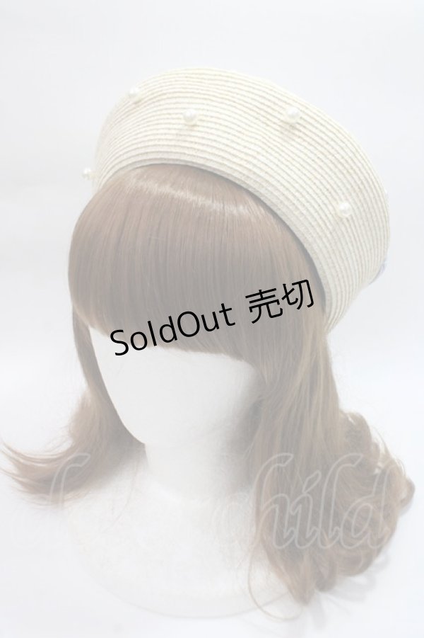 画像2: axes femme kawaii / リボンサマーベレー  サックス Y-25-06-09-050-AX-AC-SZ-ZT-K011 (2)
