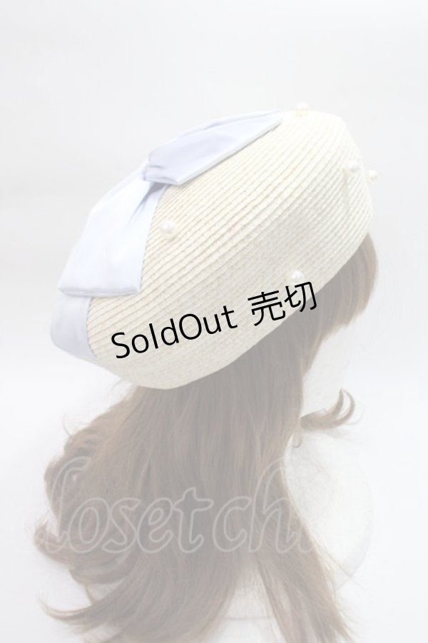 画像4: axes femme kawaii / リボンサマーベレー  サックス Y-25-06-09-050-AX-AC-SZ-ZT-K011 (4)