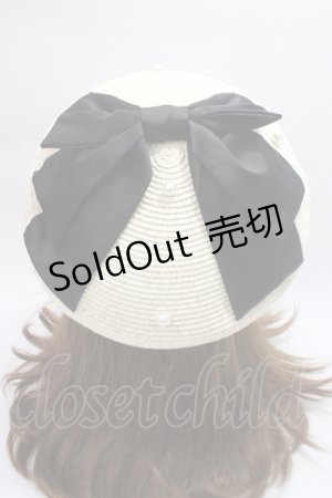 画像: axes femme kawaii / リボンサマーベレー  黒 Y-25-06-09-052-AX-AC-SZ-ZY
