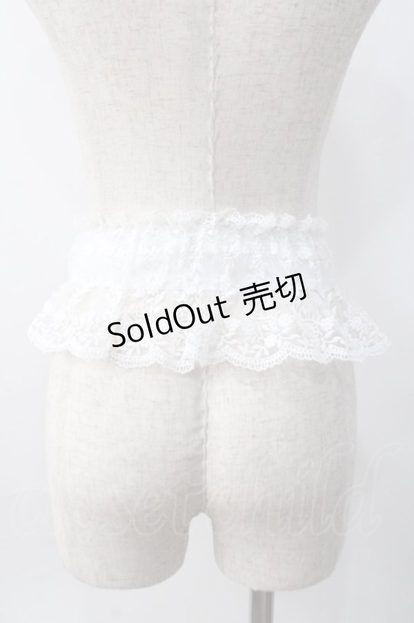 画像2: axes femme POETIQUE / レースゴムベルト  白 Y-25-06-09-011-AX-ZA-SZ-ZY (2)