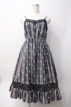 画像: axes femme POETIQUE / レースアップキャミワンピース  黒 Y-25-06-09-105-AX-BL-SZ-ZY