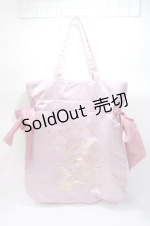 画像: Maison de FLEUR / リトルツインスターズトートバック  ピンク Y-25-06-09-015-LO-BG-SZ-ZY