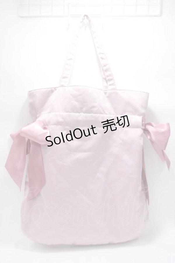 画像2: Maison de FLEUR / リトルツインスターズトートバック  ピンク Y-25-06-09-015-LO-BG-SZ-ZY (2)