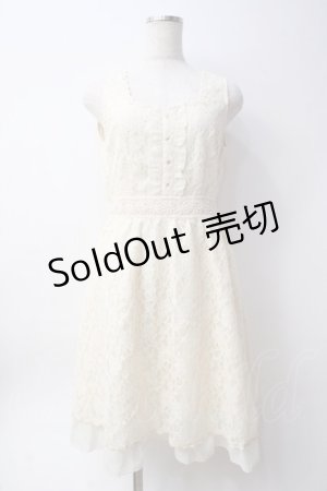 画像: axes femme / 総レースワンピース  生成り Y-25-06-09-129-AX-OP-SZ-ZY