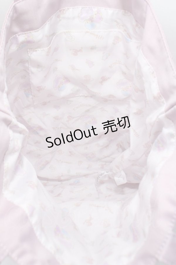 画像4: Maison de FLEUR / リトルツインスターズトートバック  ピンク Y-25-06-09-015-LO-BG-SZ-ZY (4)