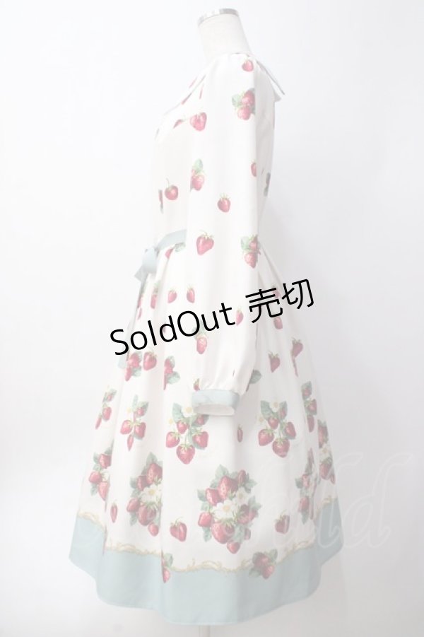 画像2: Melody BasKet / Royal Berry フラットカラーワンピース  アイボリー Y-25-06-09-144-LO-OP-SZ-ZT456 (2)