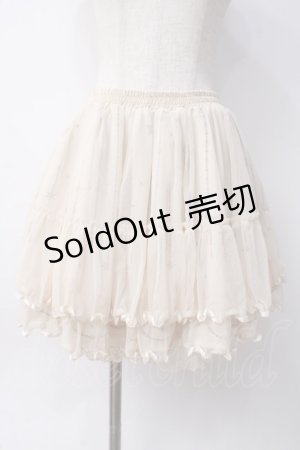 画像: axes femme / オーナメントプリントチュールスカート  生成 Y-25-06-09-173-AX-SK-SZ-ZY
